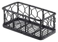 Black Wire Rectangular Basket